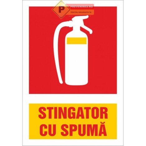 Indicatoare pentru stingatoare cu spuma